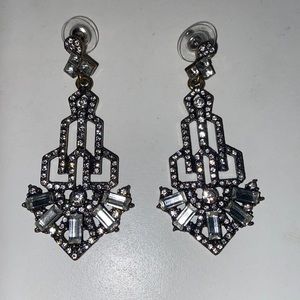 Baublebar crystal drop down earrings
